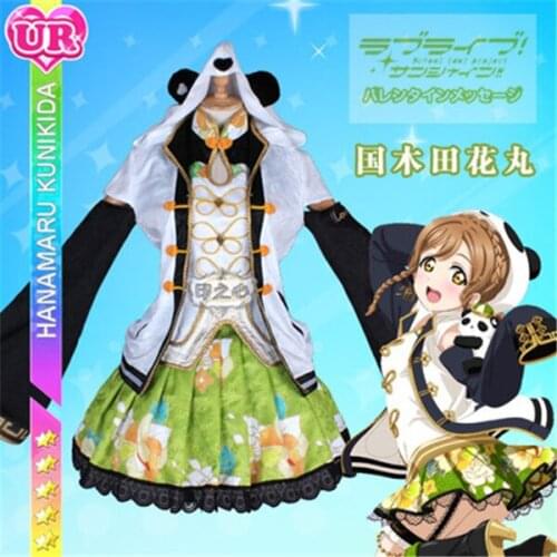 2019 Anime Clothes Love Live Sunshine Aqours Hanamaru Kunikida Cosplay Costume Chinese dress gorgeous cheongsam awaken A