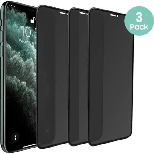 3PACK Anti-spy Tempered Glass For iPhone 11 12 Pro Max Private Glass For iPhone X XS MAX XR Privacy Screen Protector
