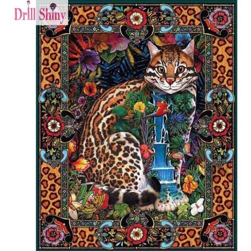 5D Diy Diamond Painting Cross Stitch Flower Cat Cartoon Diamond Mosaic Diamond Embroidery picture Rhinestones Gift Resin