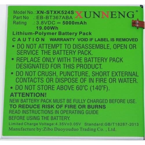 Battery for Samsung SM-T377 SM-T377A SM-T377V SM-T377P SM-T377W Galaxy Tab E 8.0 Galaxy Tab E 8.0 TD-LTE Galaxy Tab 5