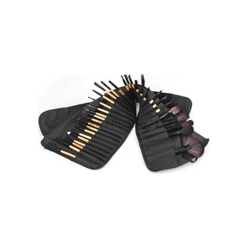 By dhl 50sets 32Pcs Makeup Brushes Eye Shadows Lipstick Powder Foundation Brushes With Cosmetic Bag Make Up Brushes Kits new