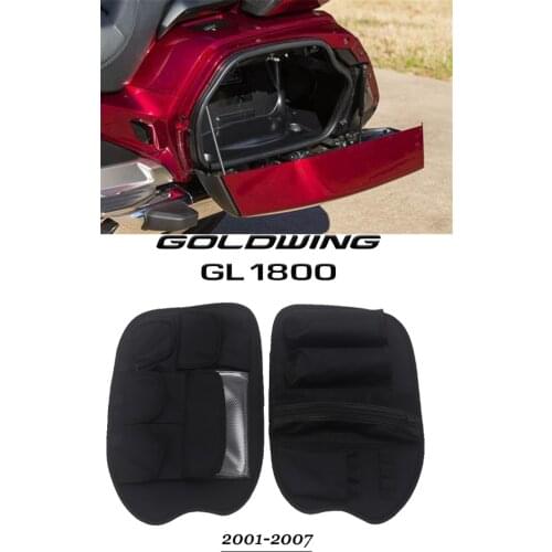 For HONDA GoldWing Gold Wing GL1800 GL 1800 F6B F 6 B 2001-2017 Motorcycle Black Trunk Lid Saddlebag Organizer bag Set
