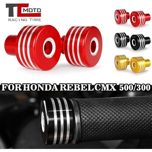 For Honda Rebel CMX 300 500 CMX300 CMX500 2017-2020 Motorcycle CNC Handlebar Grips Slider Cap Plug Aluminum Bar End Accessories