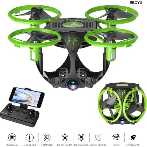 EBOYU FQ777-26 Foldable RC Drone 2.4Ghz WiFi FPV 30W HD Camera w/ Altitude Hold Headless Mode One Key Return RC Quadcopter Drone