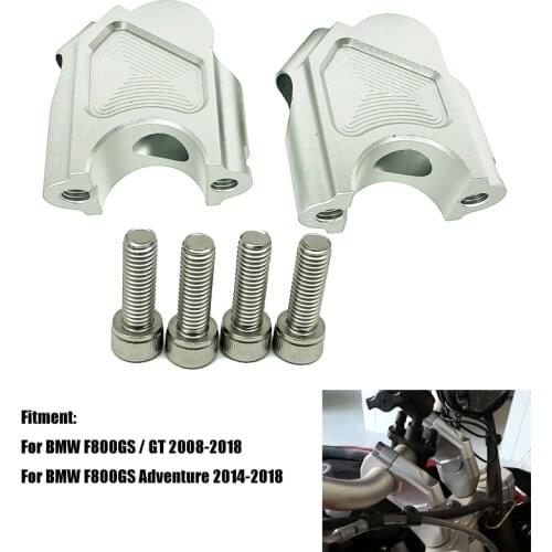 F800GS F800GT 2008-2018 2017 F800 GS ADV Adventure 2013-2018 Motorcycle Aluminum Handlebar Riser Handle Bar Mount Clamp Adapter