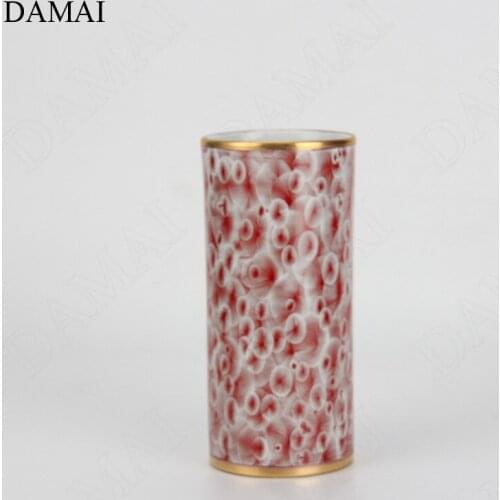 Creativity Kiln Change Craft Ceramic Vase Nordic Modern Golden Stroke Hydroponics Plant Pot Decorative Ornaments Home Decoration