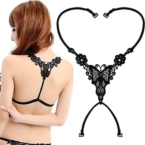 LNRRABC Shoulder Strap Invisible Underwear Strap Bowknot Back Free Strap Slip Bra Cross Bra Backless Shoulder Strap Adjustable
