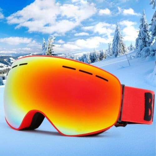 Ski Goggles Double Layers UV400 Anti-fog Snowboard Eyewear Anti-fog Big Ski Mask Glasses Snow Snowmobile Man Women Skiing