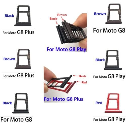 For Motorola Moto G8 /G8 Plus Play Power Lite /G Fast /G Power Micro Nano SIM Card Holder Tray Slot Holder Adapter Socket + Pin