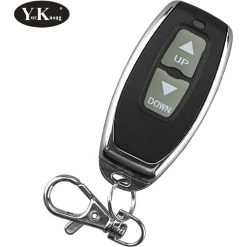 Motor up down forwards reverse remote control keychain Metal 2 Button 433 315 1527 RF wireless remote control switch