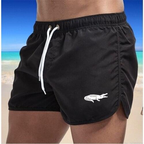 2021 Summer Brand Mens Swimwear Shorts Printed Beachwear Sexy Swim Trunks Men Swimsuit Low Waist Breathable Beach Wear Surf