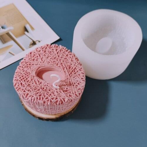 New Birds Nest Shape Candle Molds 3d Architecture Silicone Mould DIY Scenic Aromatherapy Candle Plaster Form Grinding Tool