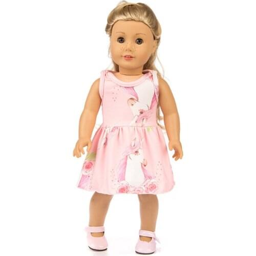 18 Inch Doll Dress-My Little Baby Cute Accessories for 18''/Life/Generation Doll-fashion 45cm American Toy Clothes Fit Girl Gift