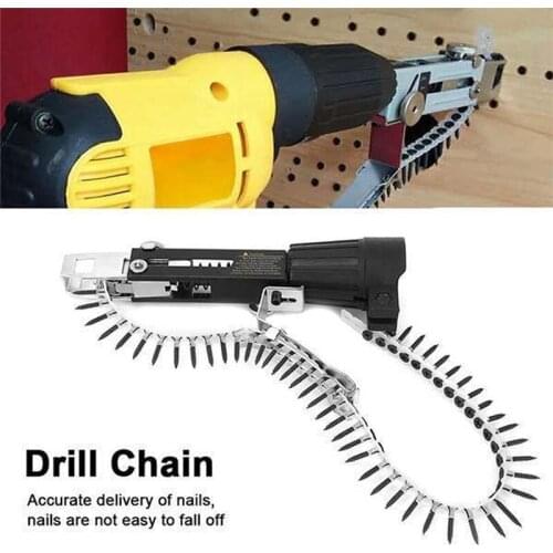Electric Rivet Gun Attachment Woodworking Tool Automatic Chain Nail Gun Adapter Set Screwdriver Power Tools Accessories
