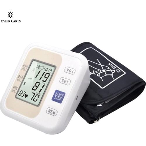Arm Electronic Tonometer Sphygmomanometer Pair 99 Group Memories Storage Blood Pressure Monitor with/without Voice Broadcast