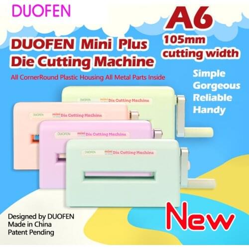 DUOFEN die cutting machine A6 105mm 4inch stencil embossing machine paper cutting for DIY 2021 New