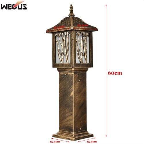 Street lamps outdoor grass garden landscape bollards lawn light E27 lighting fixtures rural deco noel exterieur yard lights bra