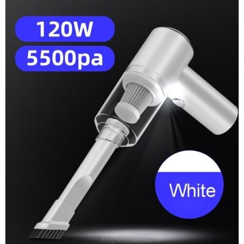 USB Rechargeable Cordless 5500Pa 120W Portable Handheld Powerful Wireless Car Vacuum Cleaner Truck Home Office F05 21 Dropship