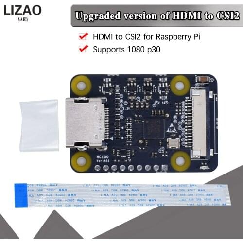 WAVGAT official HDMI-Compatible To CSI-2 Adapter Board Input Up To 1080p25fp For Rasperry Pi 4B 3B 3B+ Zero W