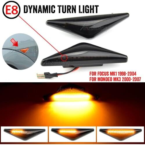 2 pieces Led Dynamic Side Marker Turn Signal Light Sequential Blinker Light For Ford MONDEO 2000-2007 MK 3 FOCUS MK1 1998-2004