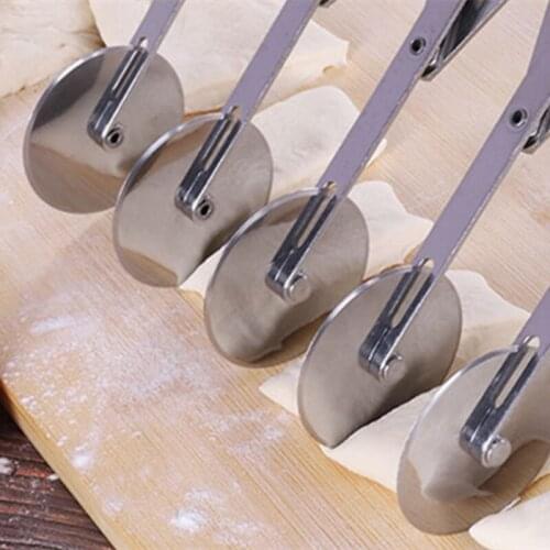 3/5/7wheel Round Cutting Knife Bakeware Tool Multi-Function Stainless Steel Single Head Pizza Knife Cutting Cake Noodle Scalable