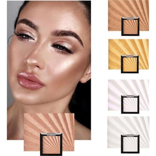 5 Colors Highlighter Powder Glitter Palette Makeup Glow Face Contour Easy To Wear Shimmer Powder Ginger Highlight Cosmetics
