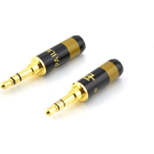 5pcs High Quality 3.5mm Male Plug Pailiccs Plated Stereo Audio Jack soldering with plug