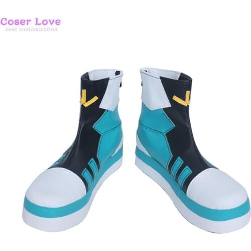 AOTU Jin Cosplay Shoes Boots Carnival Halloween Christmas Shoes