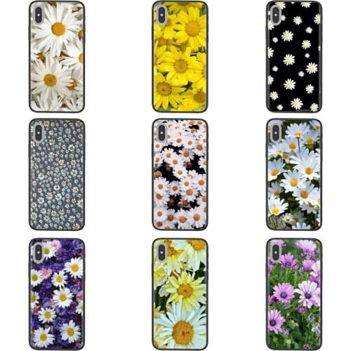 Daisy Flower Black Cover Painting Funda Trend Ebay For Huawei P50 P40 P30 P20 P10 Lite E Plus Pro P Smart Z 2019 2020 2021