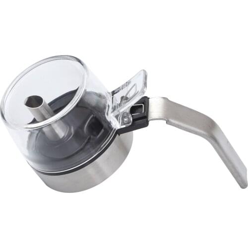 Stainless Steel Oil Bottle Pour Spouts Dispenser Stopper with Dustproof Cover Wine Pourers Flip Top Stopper Kitchen Tools