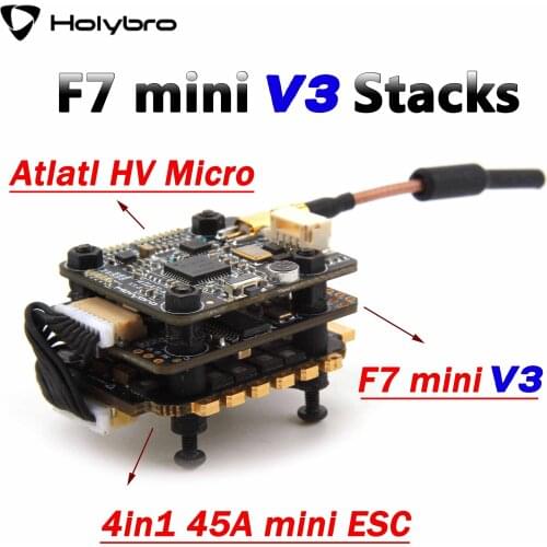 Holybro Kakute F7 Mini V3 Flight Controller Stacks F3 45A mini 4in1 ESC Micro VTX Stacks for Long Range FPV Freestyle 20x20mm