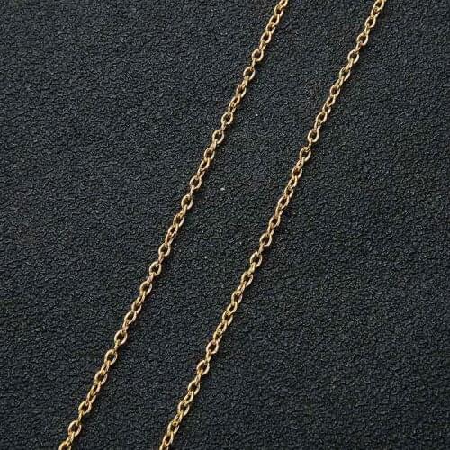 Mibrow 10meters Width 1.5mm Copper Rolo Link Chains Gold Silver Color Necklace Bracelet Chains For DIY Jewelry Making Findings