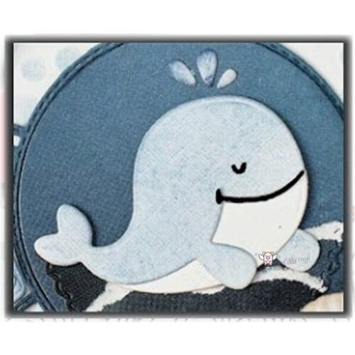 Mmao Crafts Metal Steel Cutting Dies New Whale decoration Stencil For DIY Scrapbooking Paper/photo Cards Embossing Dies