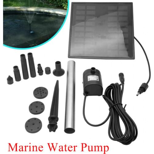 Marine Water Pump Solar Fountain Water Pump Panel Garden Pond Pool Submersible Watering Aquarium