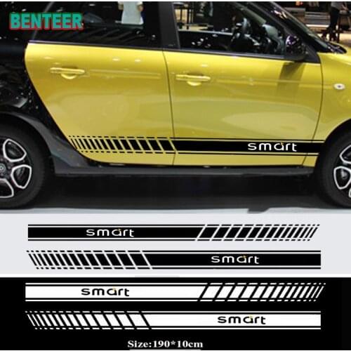 2pcs car body sticker For Mercedes Benz Smart Forfour