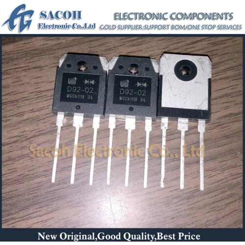 New original 10PCS/Lot WSAD92-02 D92-02 92-02 or SFAD92-02 or SFRD92-02PN D92 TO-3P 20A 200V Fast Recovery Diode