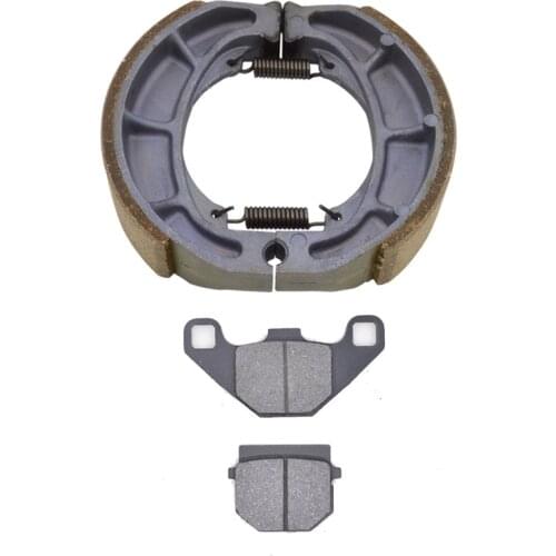 Motorcycle Front Brake Disks Pads Rear Brake Drum Shoes For Suzuki Neptune AN125 UA125T Lindy UZ125T UM125T Spare Parts