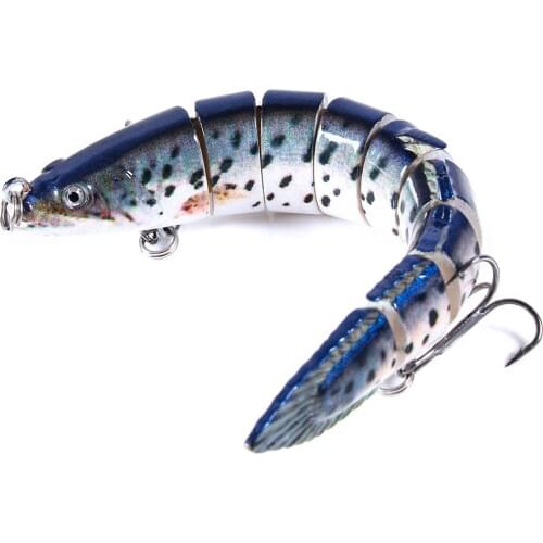 East Rain realistic multi segments articulated sections 14cm/21.4g bass hard fishing lure Fishing Accessory Free shipping