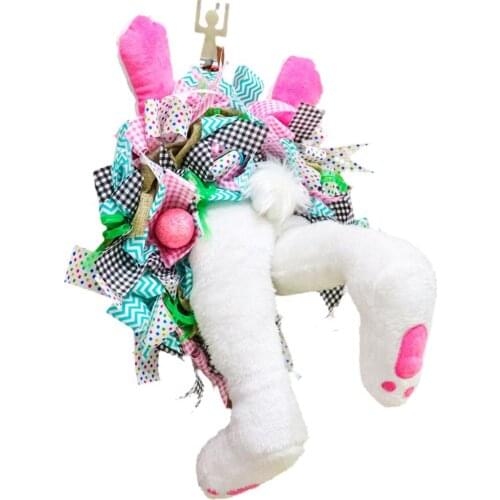 Happy Easter Thief Burlap Stealer Design Decorations Wall Door Hanging Bunny Ornament Garland Door Flower Decoration Home Decor