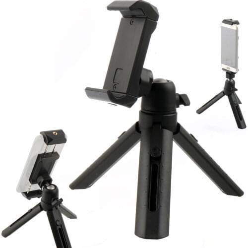 Foldable Mini Tripod Cold Shoe 1/4'' Screw Ballhead for GoPro 9 8 5 Insta360 Action Camera Mobile Phone Gimbal Stand Handle Grip