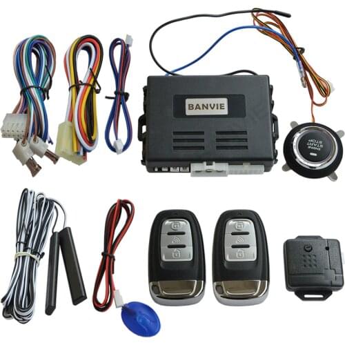 Universal Pke Car Security Alarm System With Remote Engine Starter / Start Stop Push Button / Passive Keyless Entry Starline
