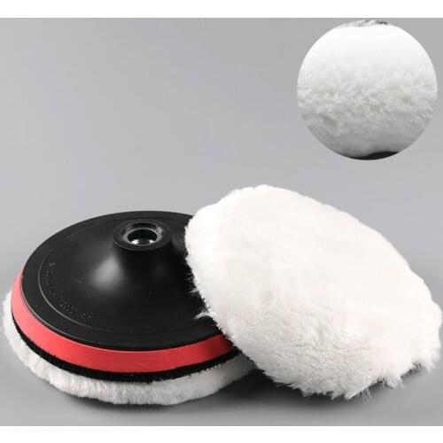 Auto Repair Seal Glaze Beauty Polishing Wheel Wool Ball Self-adhesive Pure Wool Polishing Car Maintenance Tool