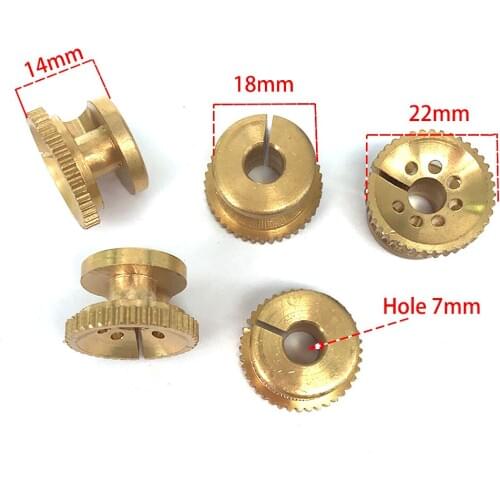 WEDM Brass Water Nozzle Stopper OD22*18*Height 14mm for CNC Wire Cut Machine