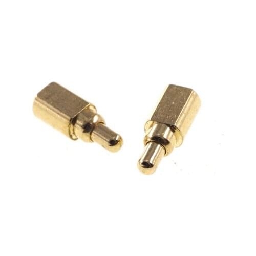 10pcs Spring Load Pogo Pin 5.0 mm Height Diameter 2.0 mm Right Angle Surface Mount SMT Horizontal 1 A Current Spring Header Pin