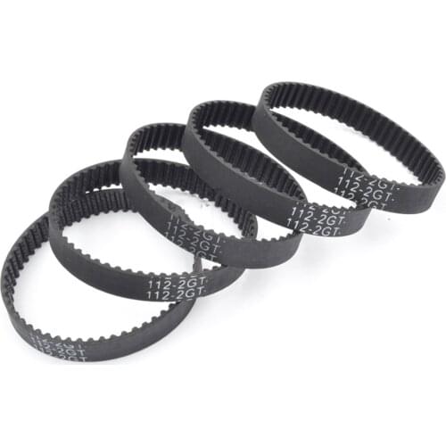 5PCS GT3 2MGT 2M 2GT Closed-loop Synchronous Timing Belt, Pitch Length 106/108/110/112/114, Width 6/9mm, Teeth 53 54 55 56 57