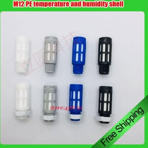 50pc M12 thread PE sensor shell SHT10 11 15 21 20 30 temperature and humidity protective sleeve temperature pressure transmitter