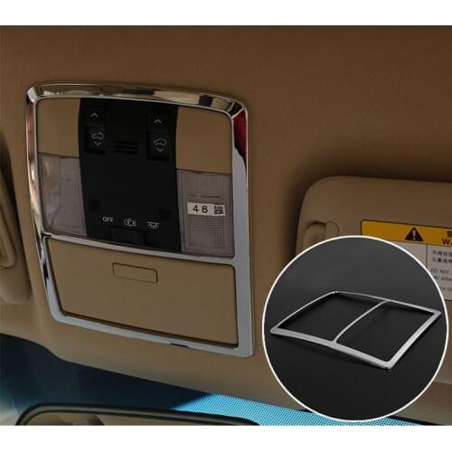 ABS Chrome Interior Reading Light Decoration Cover For Toyota Land Cruiser Prado FJ 150 Accessories 2010-2018