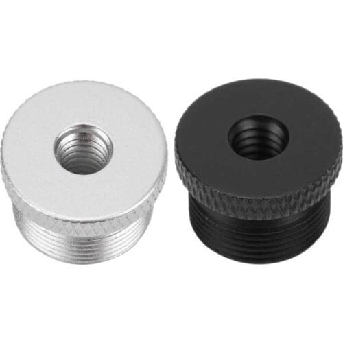 Mic Stand Adapter 1/4 Inch Female to 5/8 Inch Male Screw Thread Adapter for Camera Monitor Microphone Stand