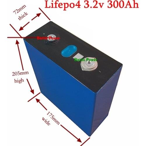 1pcs 5kg 3.2V 300Ah LiFePO4 Battery 3C Discharge 300ah For Electric Bicycle EV Solar System Lithium Battery 280AH Free Shipping