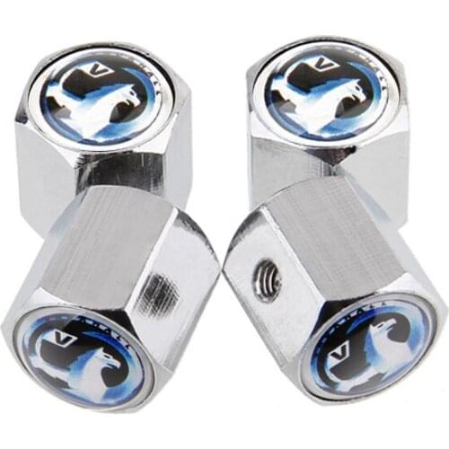 Tire Valves Caps Silver stainless steel Anti-Theft Cover For Vauxhall Insignia Astra g Corsa Zafira Mokka Vectra Car Accessories